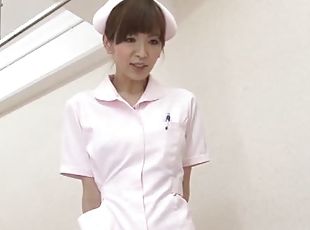 asiático, enfermeira, japonesa, pov, hospital, uniforme, realidade