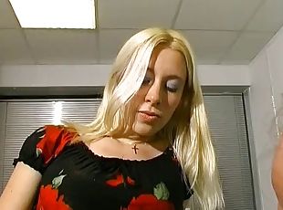 kontor, amatør, anal, blond, hollandsk