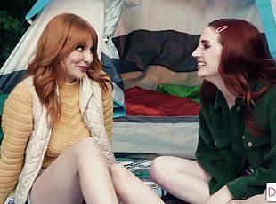 Ginger Girls Fist Each Other In A Forest - Lacy lennon