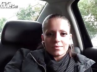 Larissa gold masturbates in the backseat of a car