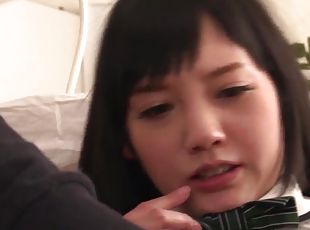 Amazing Japanese teens give blow-by-blow oral jobs in super-hot threesomes while being filmed for awesome