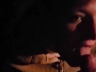 He fucks me in the street and cum in my mouth after turning him on in the car