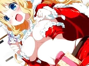 My stepsister shows me her beautiful big tits in Christmas as a gift anime hentai uncensored cartoon