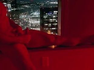 Hot guy cums HARD in penthouse with city views