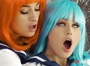 Crazy For Cosplay Horny Lesbian Teens Sex