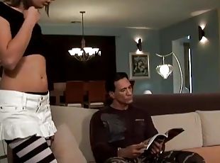 Veronica Jett is being slammed hardcore through her ripped pantyhose