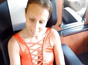 German Amateur Sucking Cock In A Train