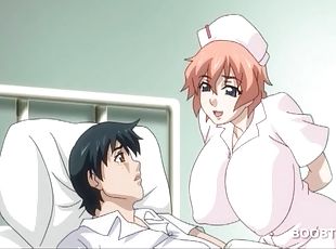tetas-grandes, enfermera, anime, hentai, pechugona
