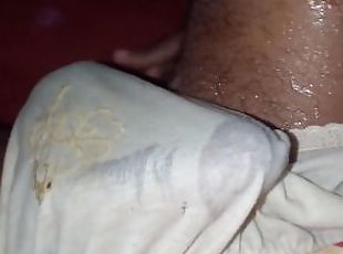 Wet panty Makes My Cock Explode Cum In Public Toilet - DaloLolSolo