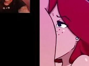 Beautiful redhead from Disney receives a good cock in her mouth UNCENSORED HENTAI