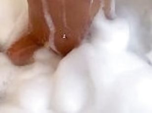Soapy bubble bath fuck