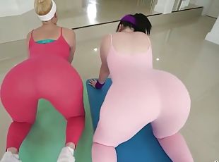 Two Perfect Asses Oiled Up