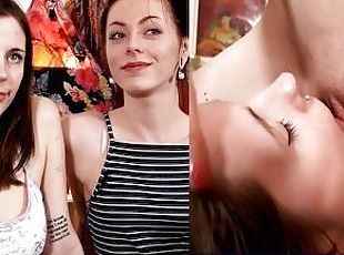 pussy, amatør, lesbisk, tysk, kyssing, naturlig, brunette, tattoo