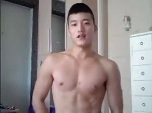 asiático, masturbação, gay, webcam, coreano