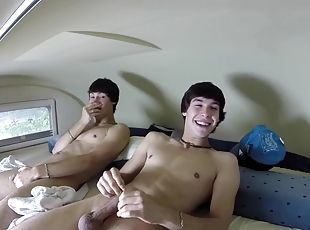 masturbação, adolescente, gay, punheta, webcam, checo, gémeas