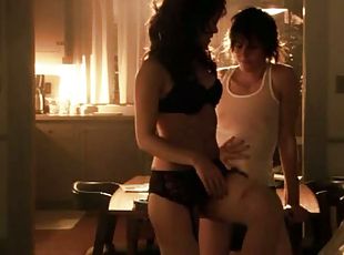 Katherine Moennig and Sarah Shahi In Sexy Lingerie - The L Word Scene