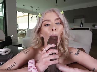 Tiny Blonde Teen Skips School To Fuck Her Black Daddy P3