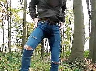 amateur, homoseksual, jeans, hutan