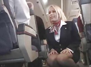 Flight attendant fucked ona plane