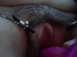 klitoris, kıllı, mastürbasyon-masturbation, amcık-pussy, amatör, oyuncak, ev-yapımı, bdsm, yapay-erkeklik-organı, fetiş