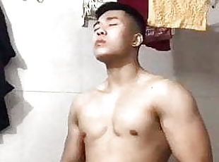 chinese young hunk wanks his soft cut cock for cam (50&#039;&#039;)