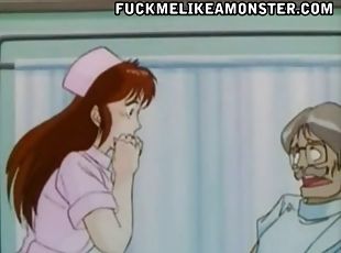 sygeplejerske, læge, hardcore, liderlig, anime, hentai