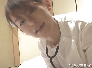 asiatisk, sjuksköterrska, hardcore, japansk, strumpor, uniform