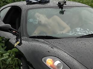 This couple fucks in the house, in the car and outdoors