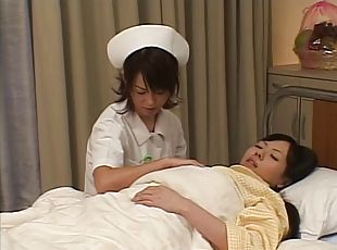 azjatyckie, pielęgniarka, lesbijskie, japońskie, niegrzeczne, akcja, uniform, realne