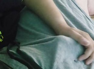 Getting my dick caressed, petted, jerked and teased.
