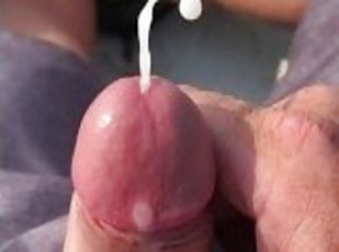 masturbacja, na-zewnątrz, amatorskie, wystrysk-spermy, spuszczanie, sperma