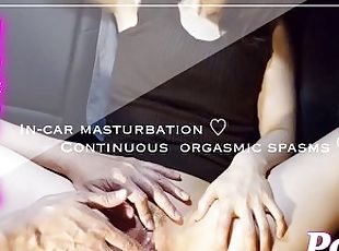 onani, orgasme, milf, leke, japansk, bil, våt