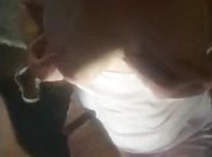 Wife homemade cum on tits