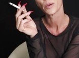 Kiki Deez Pulls A Sharon Stone While Smoking