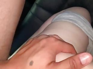 college babe lets me eat her ass and raw dog in the parking lot