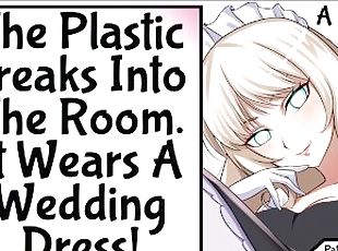 brud, amatør, kæreste-kvindlig, anime, hentai, bryllup