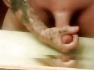 Solo thrusting a big dick
