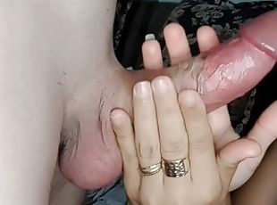 sucking hot girl and cum in her mouth
