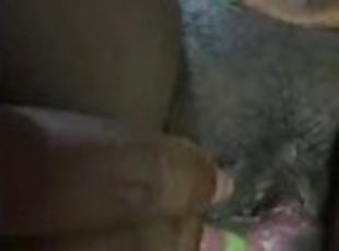 Nigerian girl spread her pussy for me to Cum