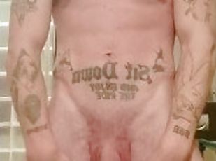 grande, masturbação, amador, pénis-grande, gay, sozinho, musculado, gay-adolescente, tatuagem, pénis