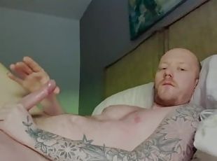 masturbieren, immens-glied, homosexuell, pornsterne, rucken, allein, tattoo, glied