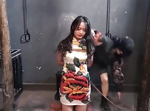 Chinese Bondage A Girl In Jail