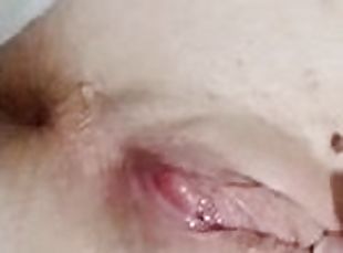 Closeup of my tight juicy pulsating cream pussy and asshole (OF perkygrace)