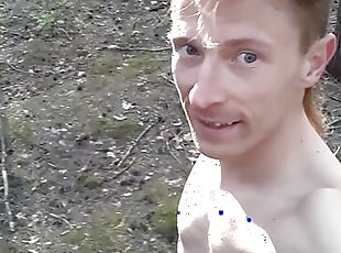 Running naked through the forest and cumming