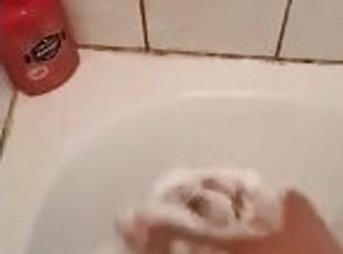 bañando, masturbación, amateur, ducha, a-solas