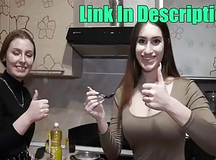 AURORA and SARAH - Delicious dinner for a loser HD MAIDS FOR GIRLS Link in description