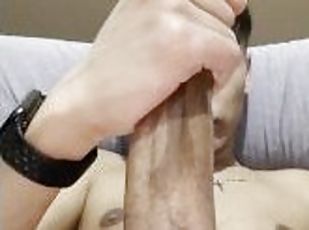 play with my twink cock and lick my feet