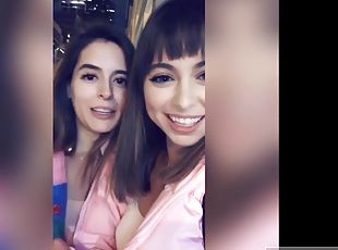 Sexy Riley Reid and her BFF Abbie Maley seduce a lucky stranger
