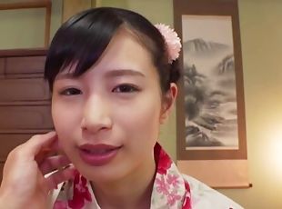 Close up video of brunette Nakajou Kanon being nicely fingered