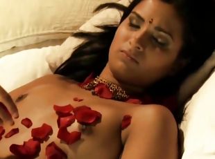 hindu-kvinnor, ensam, erotisk